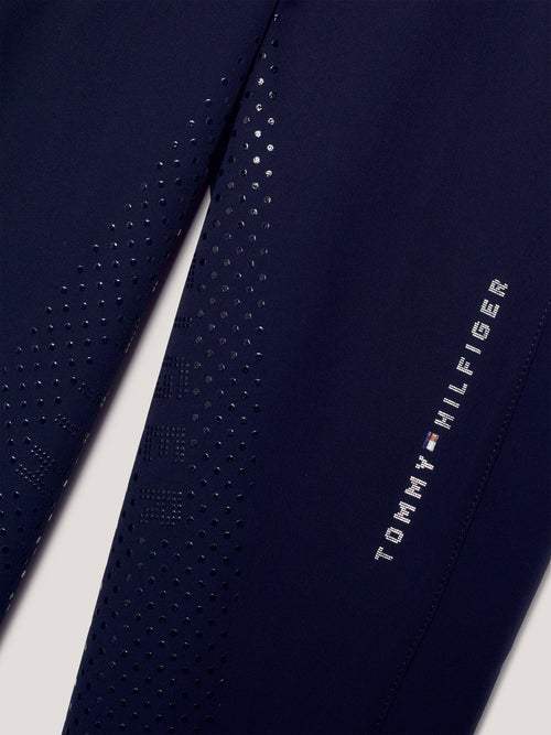 Tommy Hilfiger Equestrian® »Damen Ganzjahres Reitleggings Rome FullGrip Blau - Dark Ash, bietet maximale Dehnbarkeit und Komfort im und außerhalb des Sattels. Die Leggings ist mit einer Seitennaht mit Tommy Hilfiger RIDE Logo ausgestattet Artikelnummer th13wfle760-004 erhältlich bei www.Hotti24.de