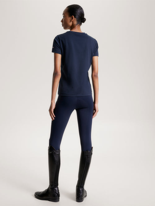 Tommy Hilfiger Equestrian® »Damen T-Shirt Brooklyn Blau, bietet alles, was Sie von einem klassischen Tommy T-Shirt erwarten würden, mit zusätzlichem Stretch Artikelnummer th13wsst724-004 kaufen bei www.Hotti24.de