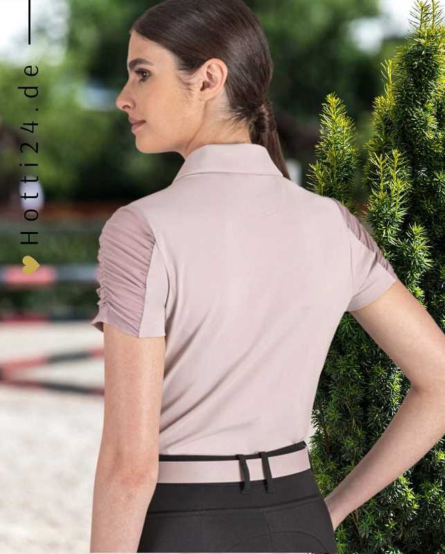 equiline damen poloshirt giqueg es123ph00880-584 rosa