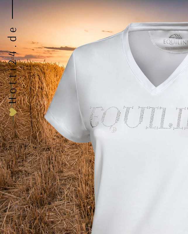 equiline damen t-shirt gigerg es123ph00881-428 weiss silber vorne