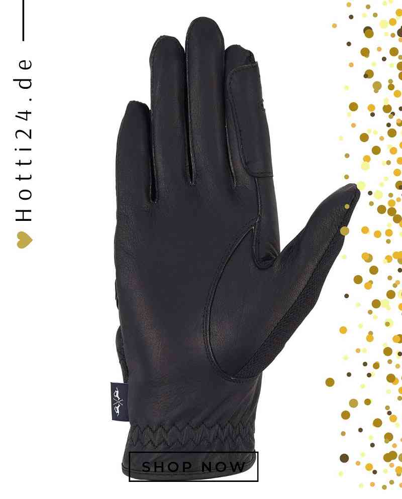 hv polo damen reiten handschuhe darent 0207093201-9000 black