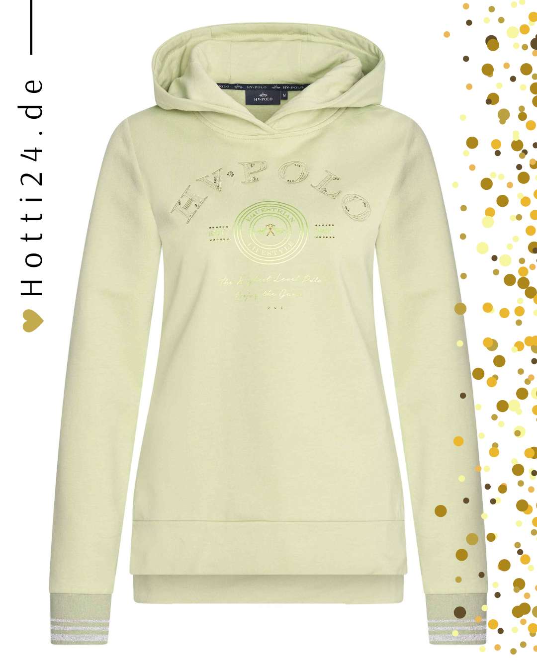 hv polo damen hoodie goldie 0409093505-6059 gruen vorne