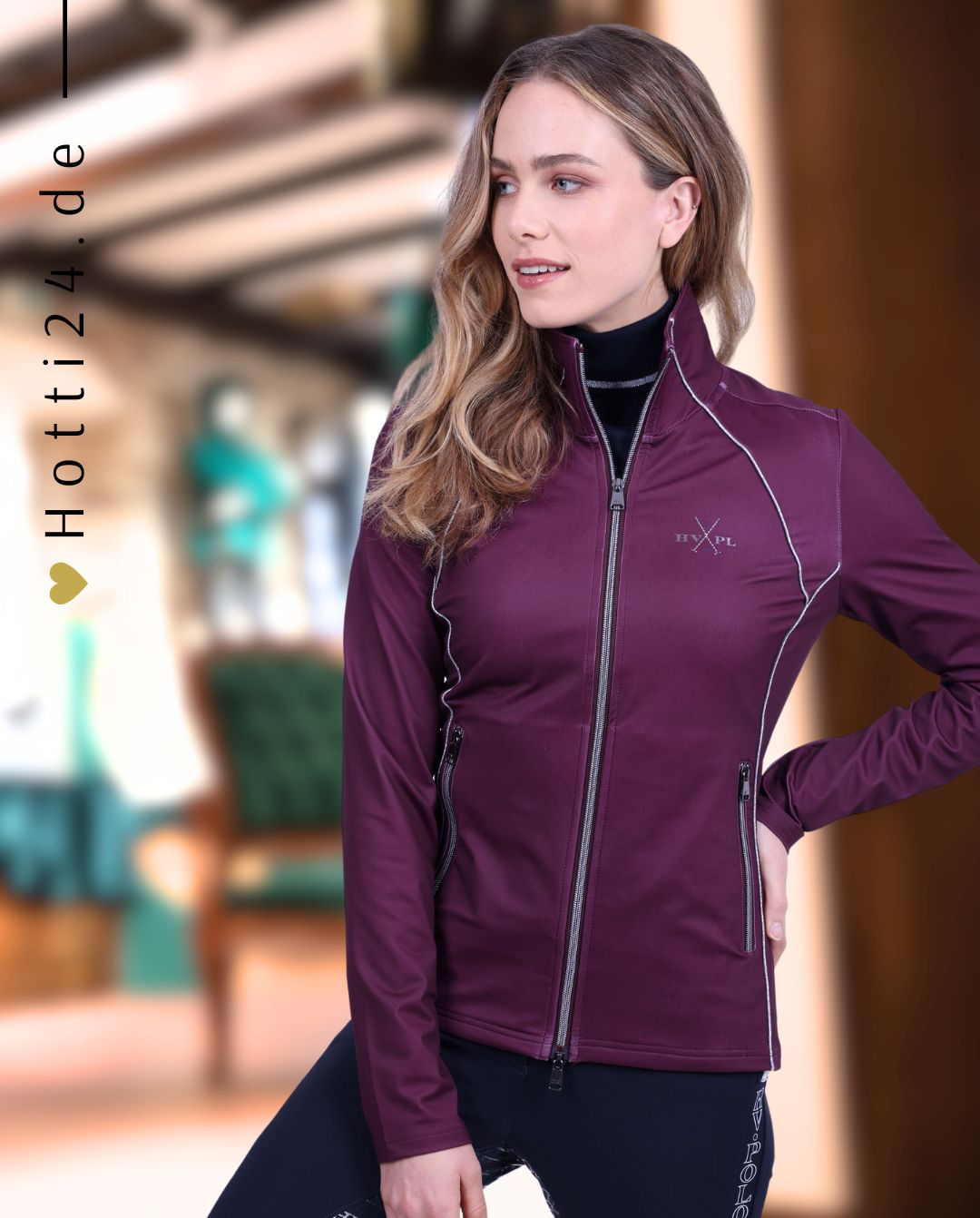 HV POLO »Trainingsjacke HVPAlice Dark Berry