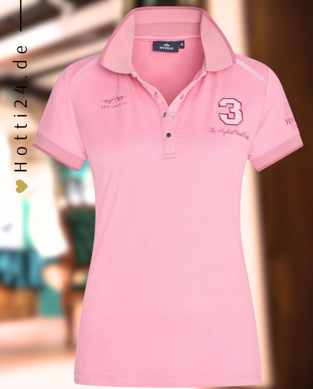 HV POLO »Poloshirt HVPFavouritas Tech Wild Rose