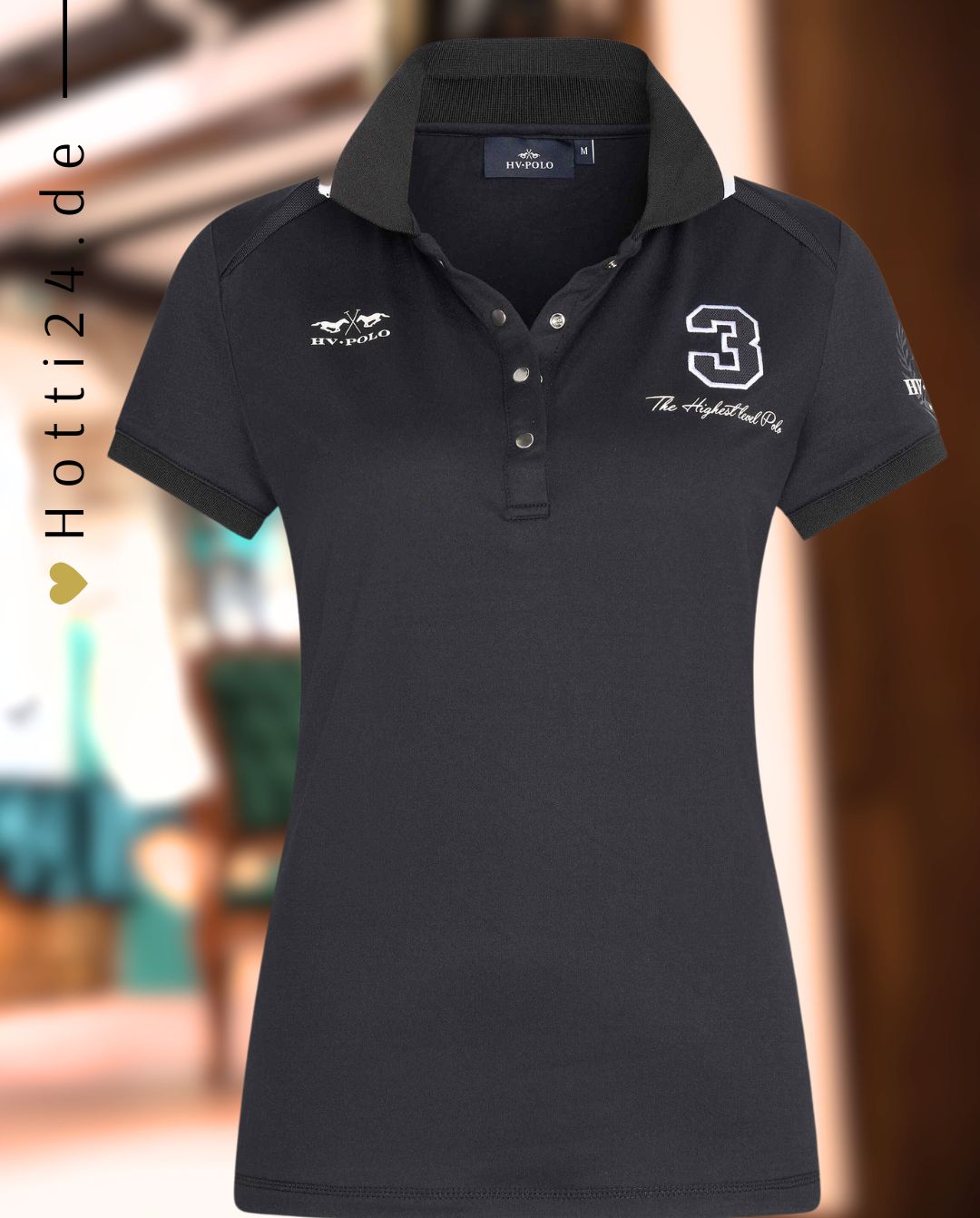 HV POLO »Poloshirt HVPFavouritas Tech Schwarz