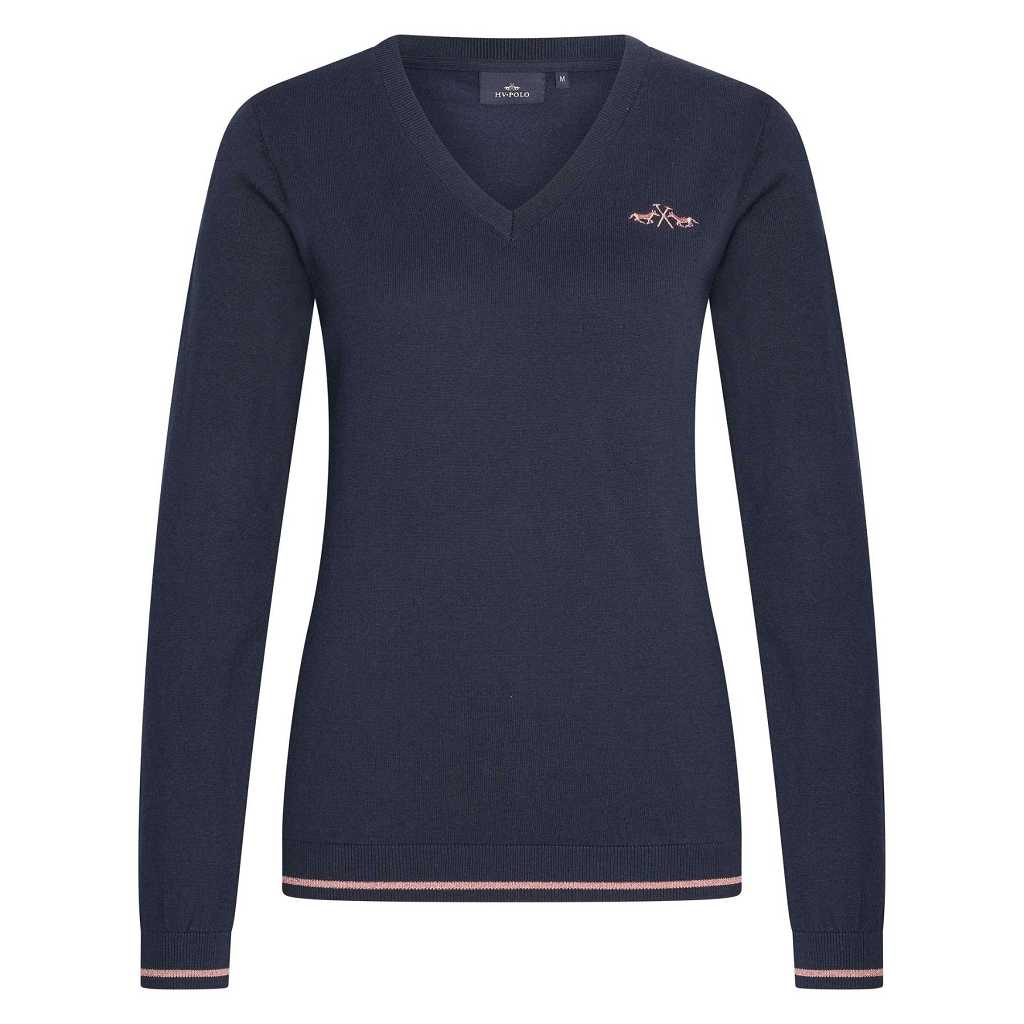 hv polo damen pullover debby blau 04010935025001