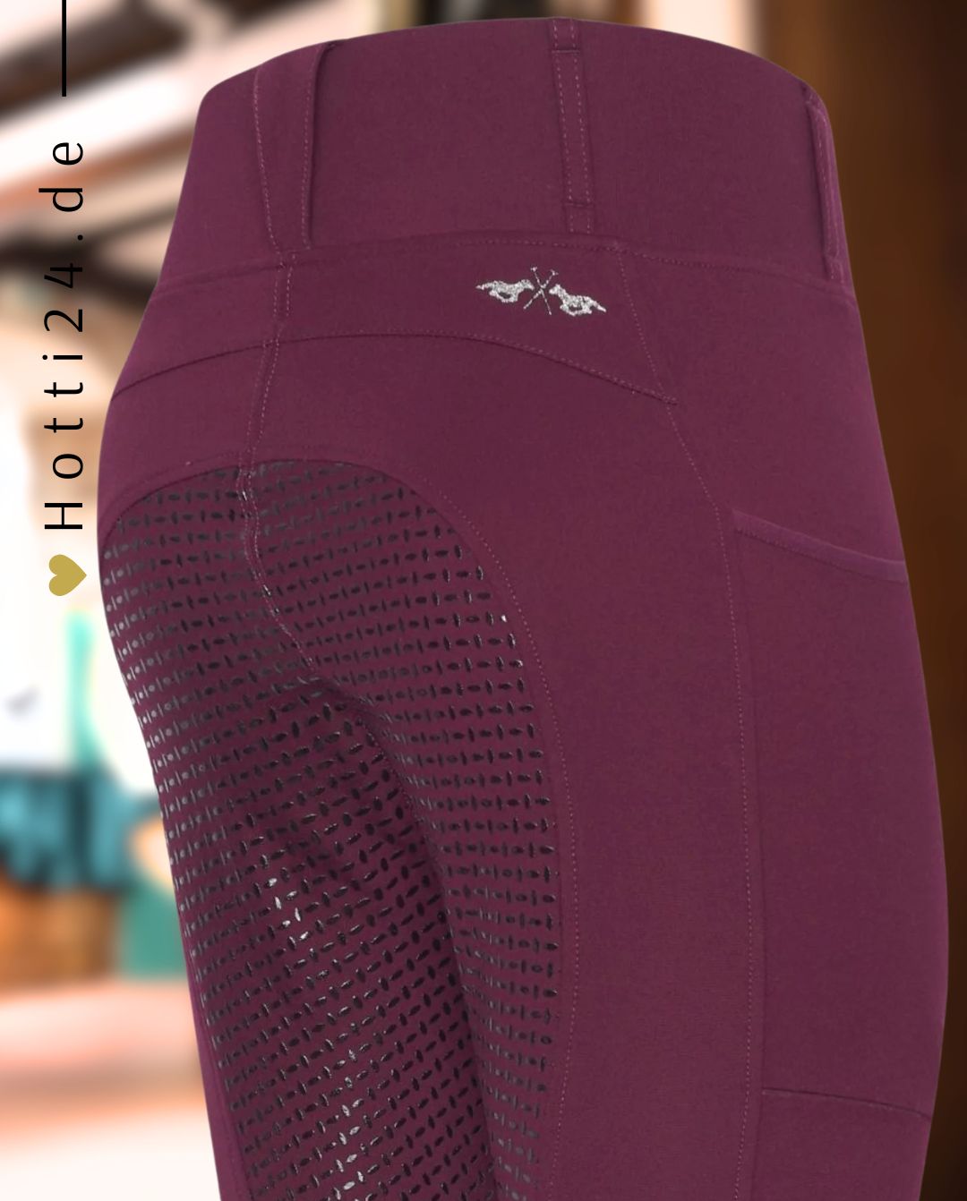 HV POLO »Reitleggings HVPLuci FullGrip Dark Berry