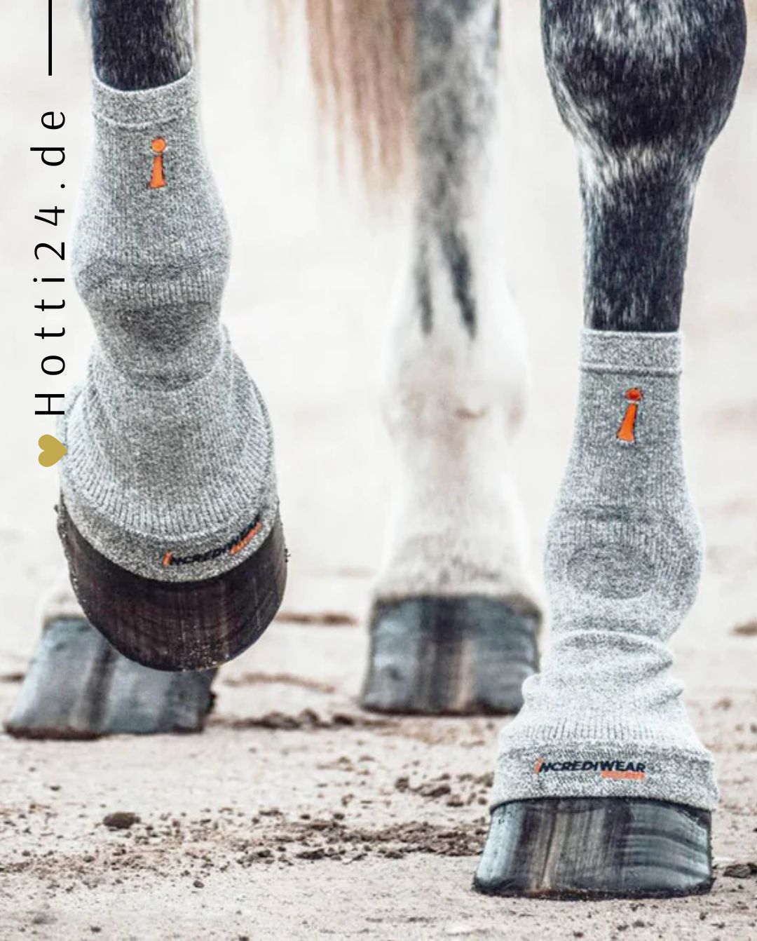 Incrediwear Equine »Pferde Hufsocken 2er Set Artikelnummer ESS-12-003 in Grau. Mindert das Risiko von Verletzungen, körpereigene Bekämpfung von Entzündungen, verbesserter Nährstoff- und Sauerstofftransport, verkürzte die Erholungs- und Regenerationszeiten, schnelleres Abklingen von Schwellungen & Prellungen. Erhältlich unter www.Hotti24.de