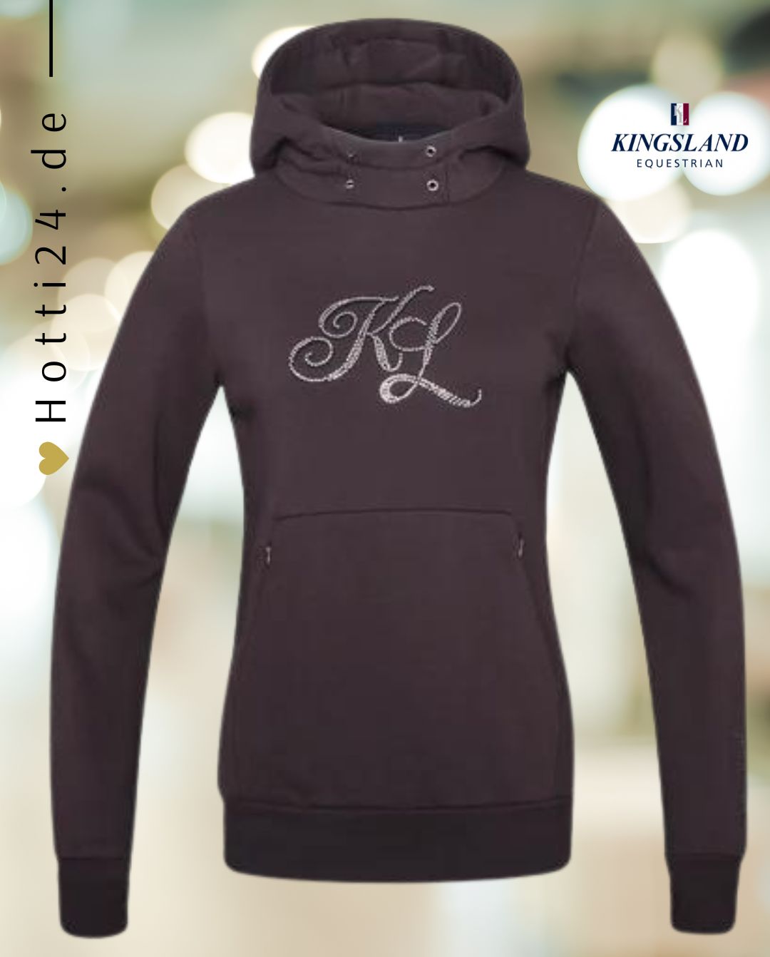 Kingsland »Damen Hoodie Elyse Blau, verbindet lässigen Komfort mit raffinierten Kristalldetails. Das weiche Frotteefleece mit gebürsteter Innenseite bietet ein kuscheliges Gefühl auf deiner Haut Artikelnummer 2330192221-6397 erhältlich bei www.Hotti24.de