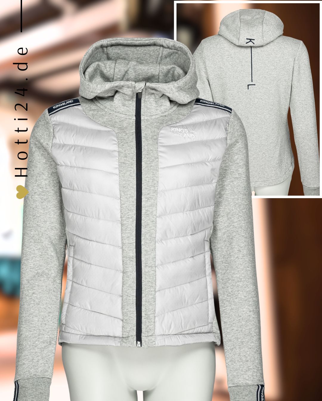 KINGSLAND »Sweatjacke KLGinny Grey