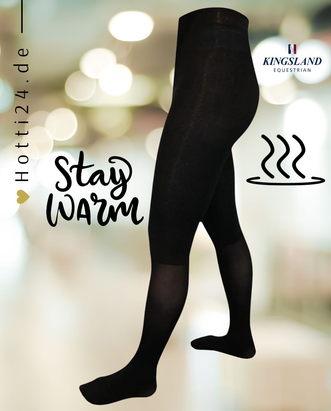 Kingsland »Damen Strumpfhose Classic, Thermowäsche Schwarz, egal, ob du im Winter ausreitest, im Stall arbeitest oder es warm haben möchtest bei der Bodenarbeit – die Kingsland Damen Strumpfhose Classic ist die perfekte Wahl Artikelnummer 1000101614-6090 erhältlich bei www.Hotti24.de