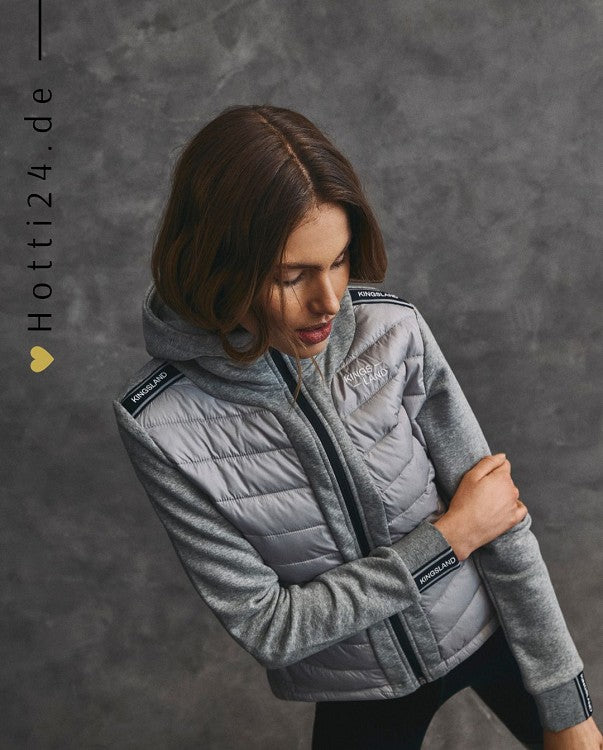 Kingsland »Damen Sweatjacke Ginny Grau, isolierte KLGinny Damen Sweatjacke vereint innovative Funktionalität mit einem sportlich-eleganten Look. Die Kapuze und die leicht gepolsterten Einsätze an der Vorderseite aus Webstoff halten die Trägerin schön warm Artikelnummer 2400153466-6950 erhältlich bei www.Hotti24.de