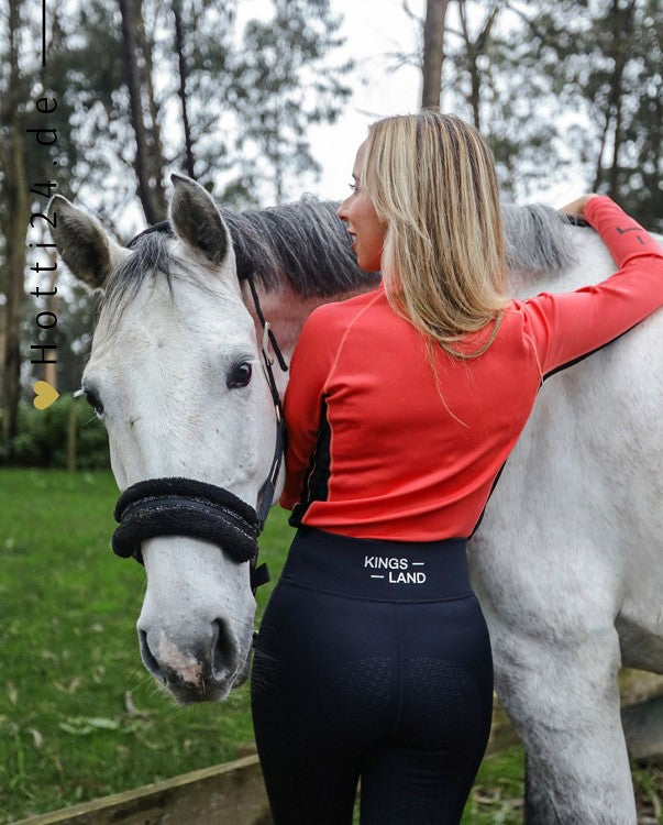 Kingsland »Damen Trainingshirt Gineva Orange, mit halbem Reißverschluss ist aus elastischem, leistungsstarkem Funktionsmaterial gefertigt Artikelnummer 2400206475-3032 kaufen bei www.Hotti24.de