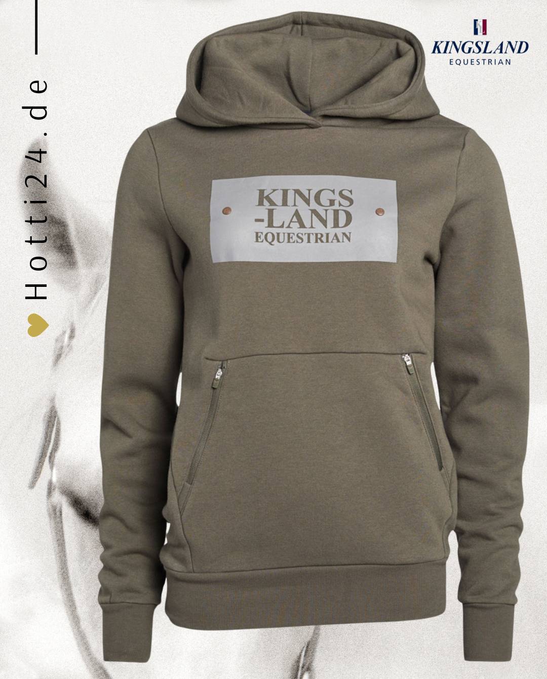 Kingsland »Kinder Hoodie Samuel Grün, hat eine gebürstete Innenseite für optimalen Komfort und verfügt über einen Hoodie sowie eine Vordertasche mit automatischem Reißverschluss Artikelnummer 2230192621-6577 erhältlich bei www.Hotti24.de