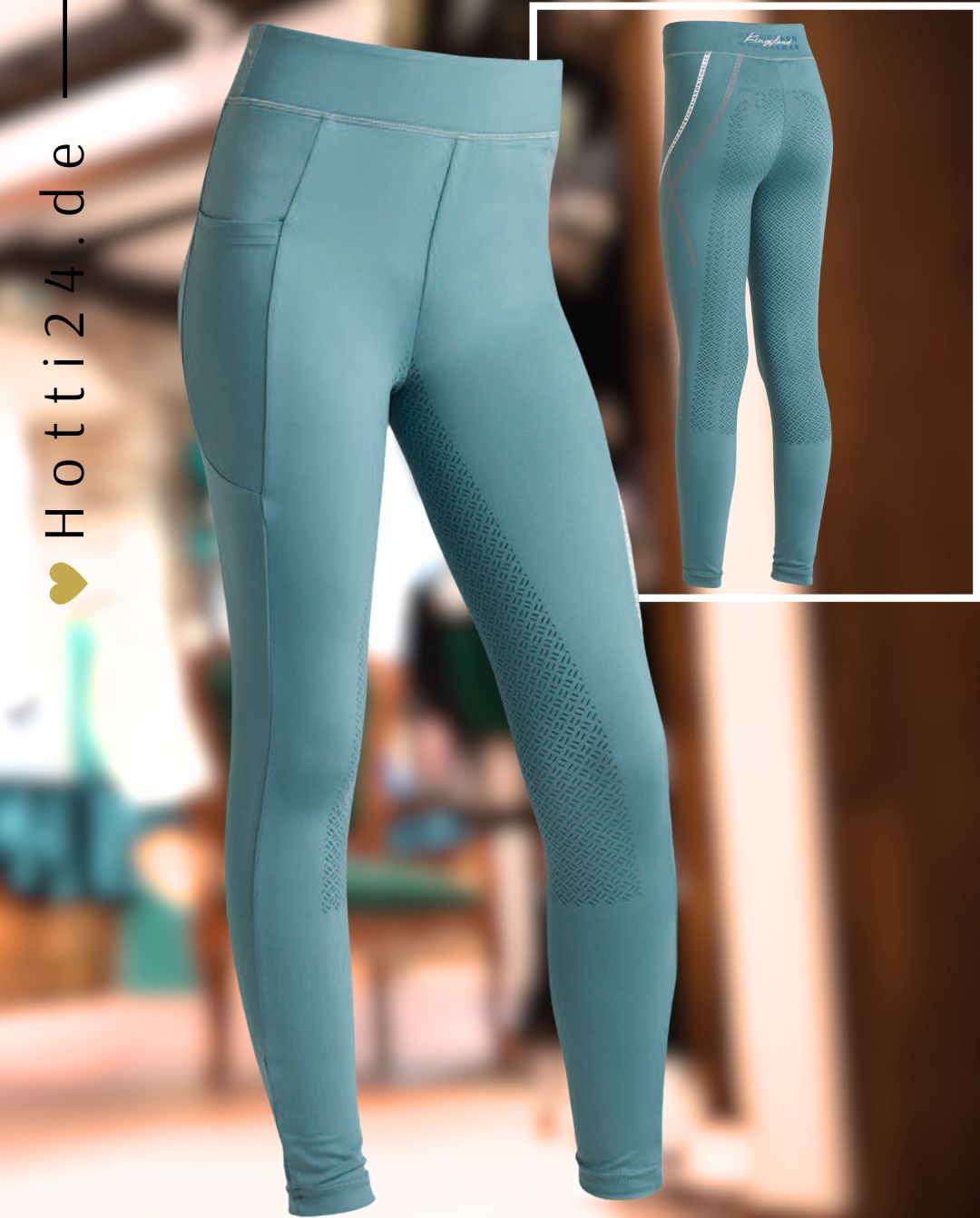 KINGSLAND »Reitleggings KLKandy FullGrip Green