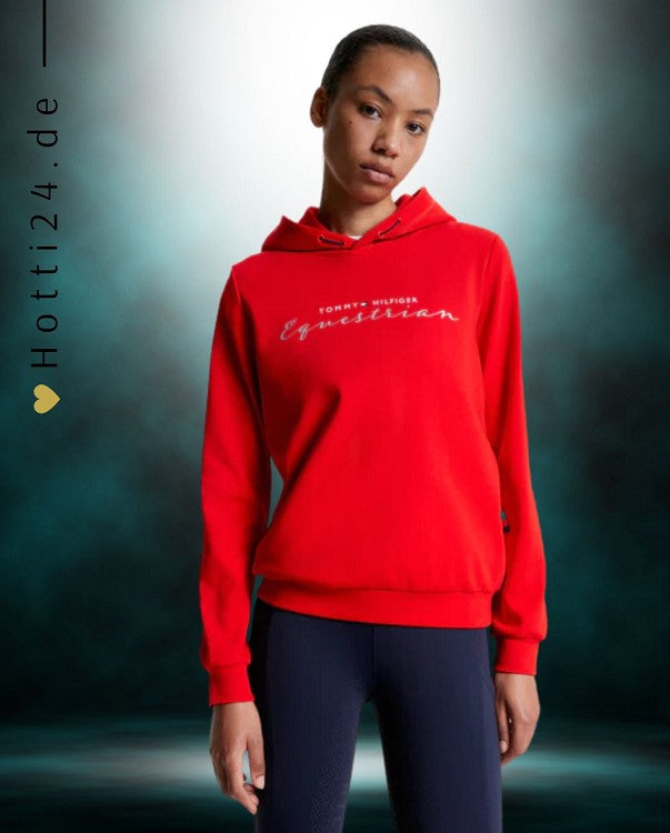 Tommy Hilfiger Equestrian® »Damen Hoodie Greenwich Rot, unser brandneuer Kapuzenpullover mit einer Prise Raffinesse Artikelnummer  th08whoo438-047 erhältlich unter www.Hotti24.de