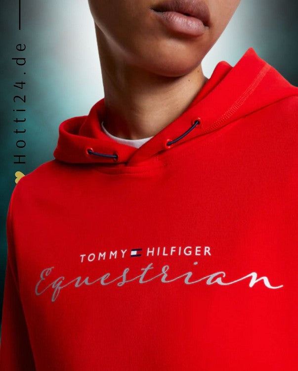 Tommy Hilfiger Equestrian® »Damen Hoodie Greenwich Rot, unser brandneuer Kapuzenpullover mit einer Prise Raffinesse Artikelnummer th08whoo438-047 erhältlich unter www.Hotti24.de