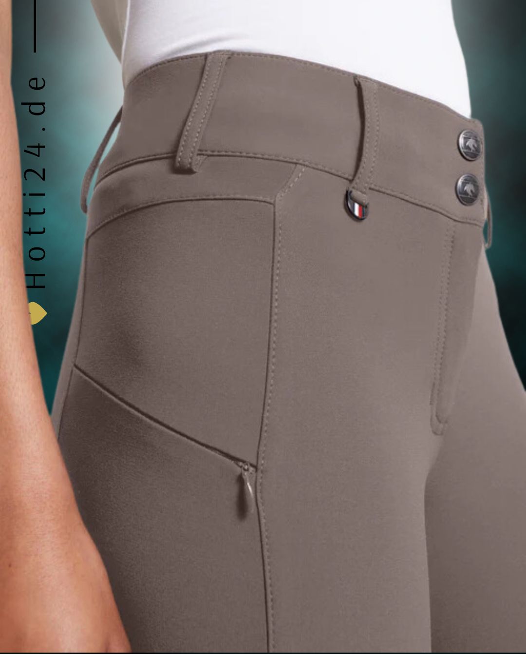 Tommy Hilfiger Equestrian® » Ganzjahres Damen Reithose Pro FullGrip Braun, besteht aus einem technischen, atmungsaktiven 4-Wege-Stretch-Performance Gewebe mit wasserabweisender Ausrüstung für eine hervorragende Leistung bei jedem Wetter Artikelnummer th13wfbr769-046 erhältlich bei www.Hotti24.de