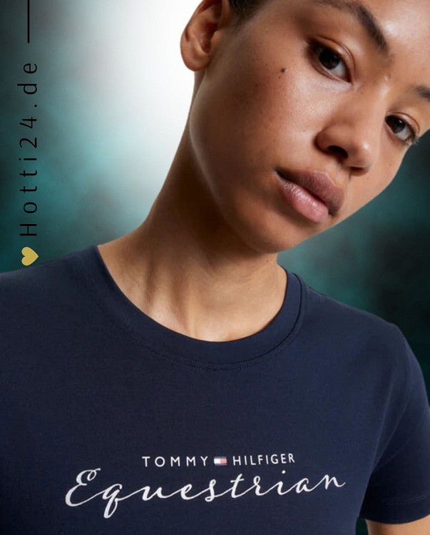 Tommy Hilfiger Equestrian® »Damen T-Shirt Brooklyn Blau, bietet alles, was Sie von einem klassischen Tommy T-Shirt erwarten würden, mit zusätzlichem Stretch Artikelnummer th13wsst724-004 kaufen bei www.Hotti24.de