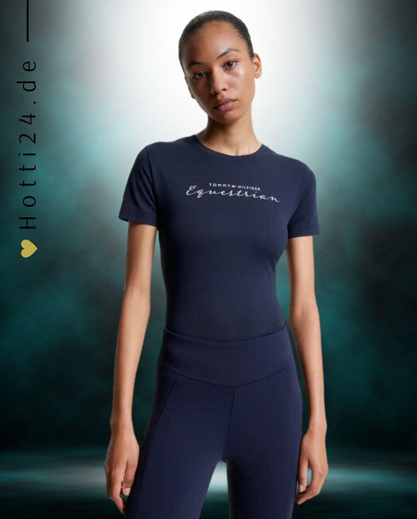 Tommy Hilfiger Equestrian® »Damen T-Shirt Brooklyn Blau, bietet alles, was Sie von einem klassischen Tommy T-Shirt erwarten würden, mit zusätzlichem Stretch Artikelnummer th13wsst724-004 kaufen bei www.Hotti24.de