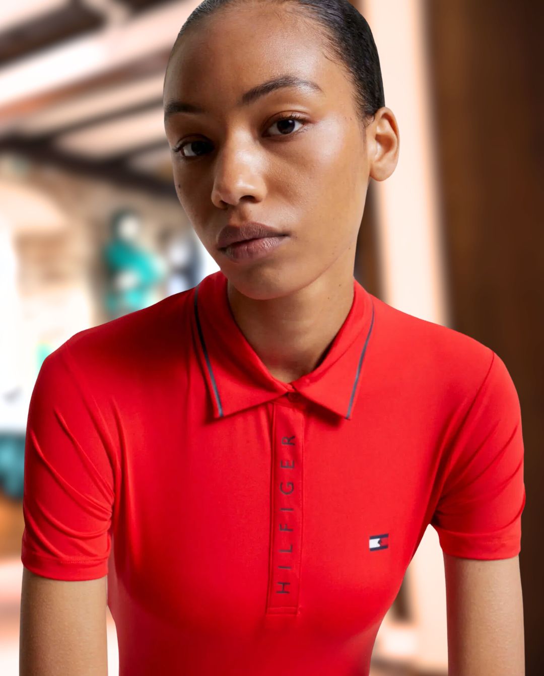 TOMMY HILFIGER »Poloshirt Harlem Fierce Red