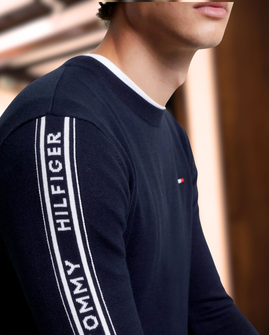 TOMMY HILFIGER »Herren Pullover Seattle Desert Sky