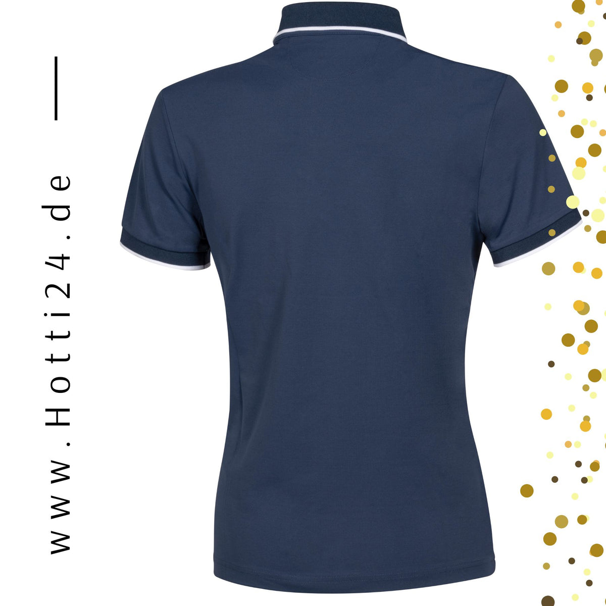 poloshirt blau von hinten