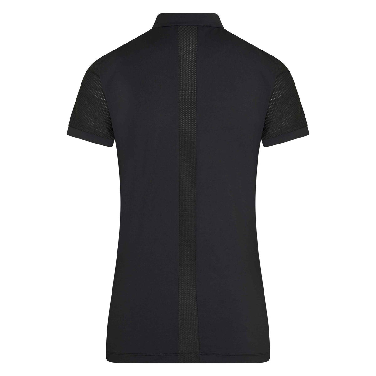 damen poloshirt valentina schwarz hinten euro star