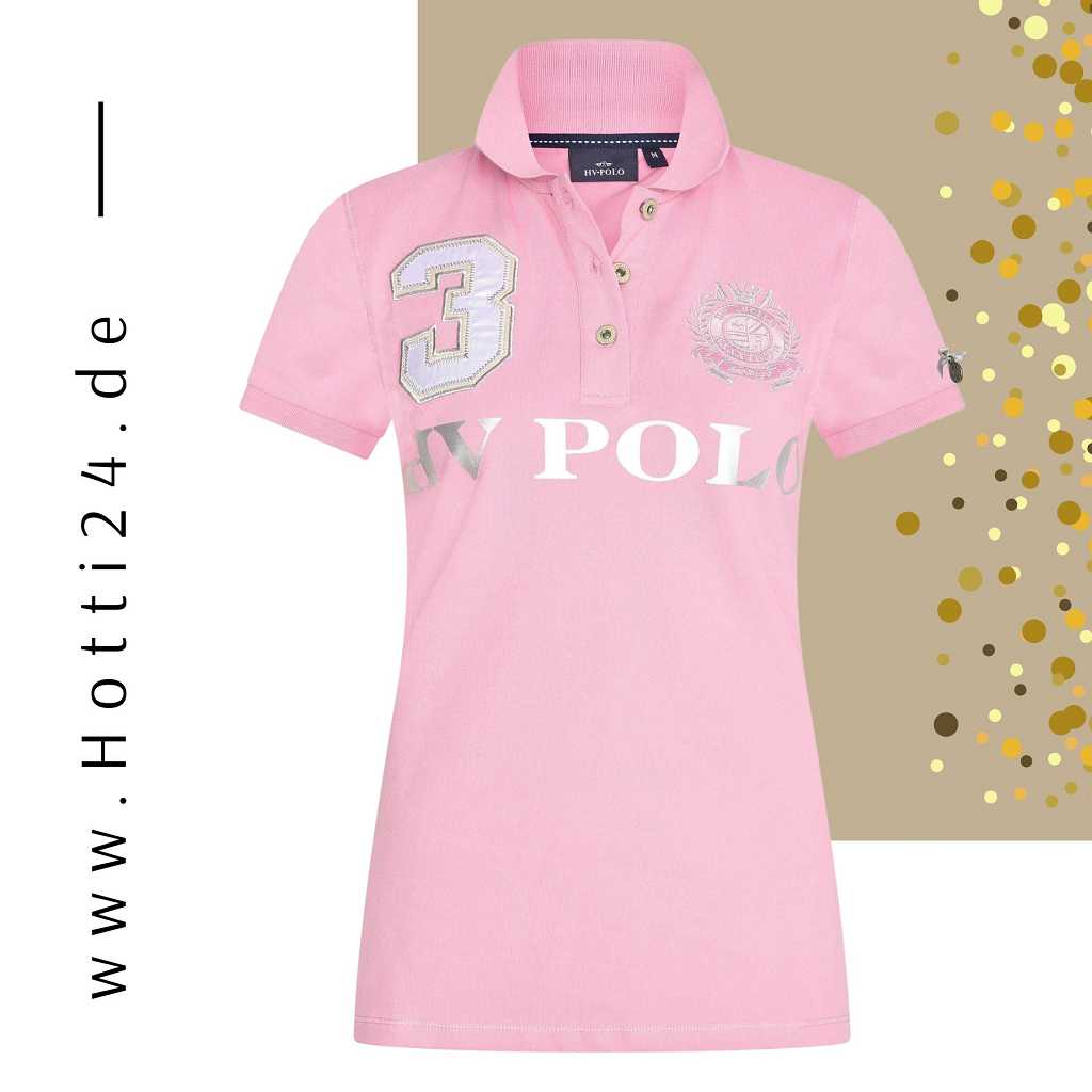 damen poloshirt rosa vorne favouritas hv polo