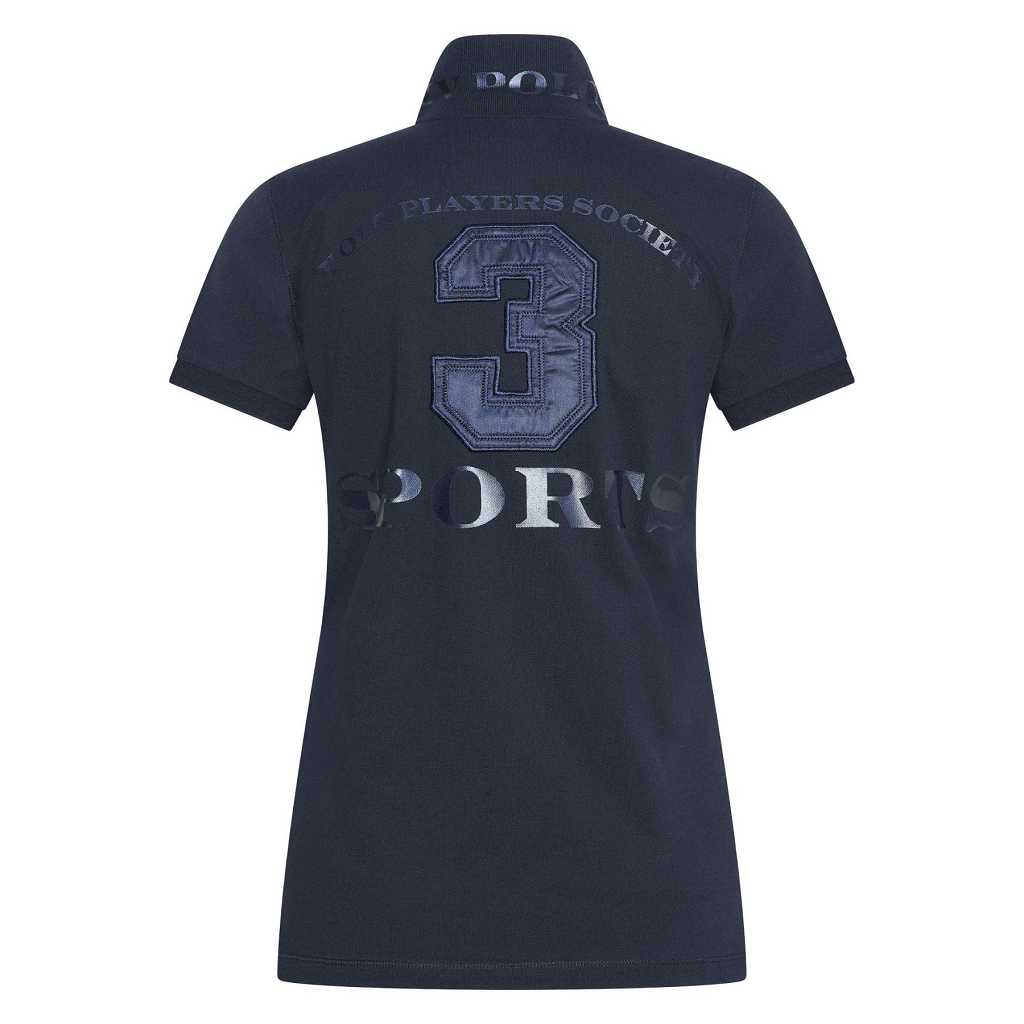 damen poloshirt blau hinten favouritas hv polo