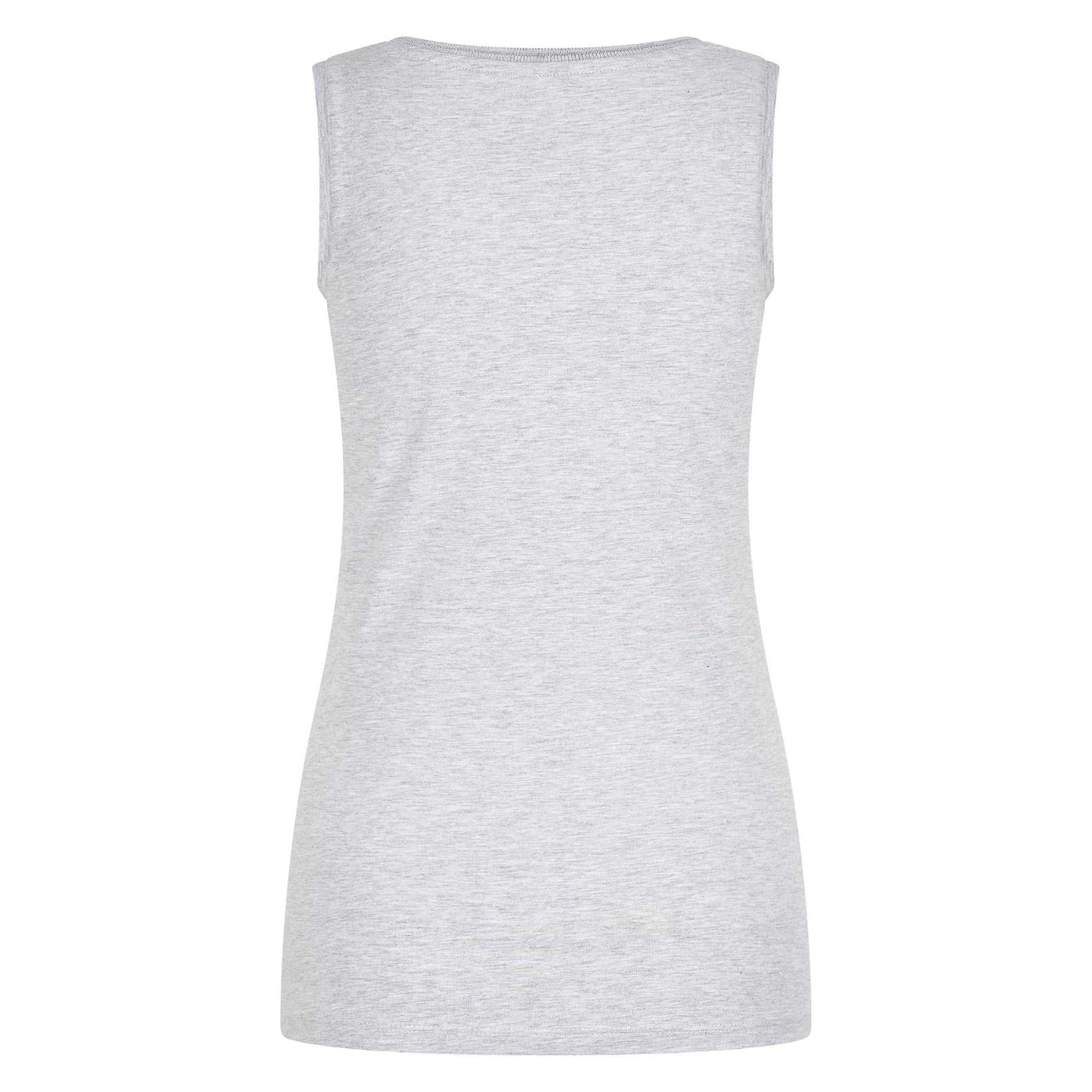 tanktop grau brust druck pferde von hinten