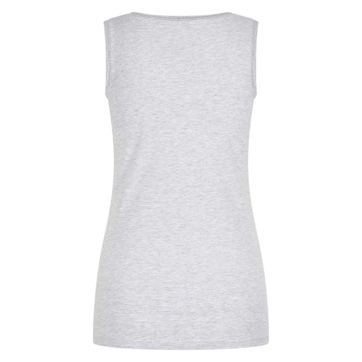 tanktop grau brust druck pferde von hinten