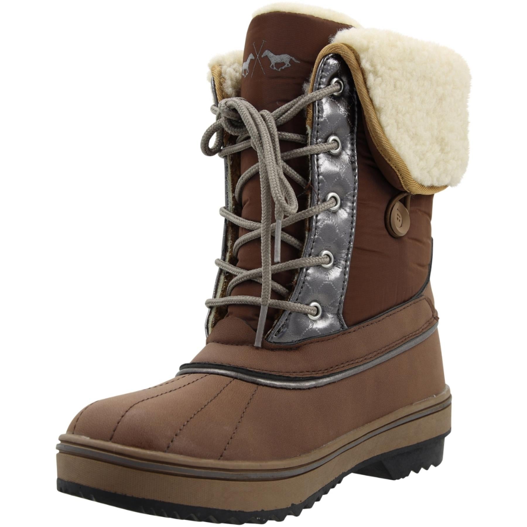 HV Polo »Damen Winterstiefel Glaslynn Luxe Braun, warme Thermo Winterstiefel HVPGlaslynn Luxe unterstützen dich auf deinen Touren. Du kannst dank des knöchelhohen Schafts nicht so schnell umknicken Artikelnummer 2002093450-8077 erhältlich bei www.Hotti24.de