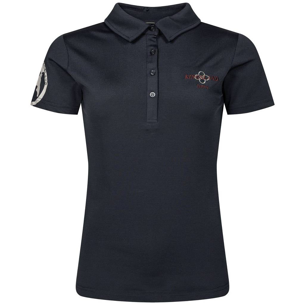 kingsland damen poloshirt bellarosa blau vorne