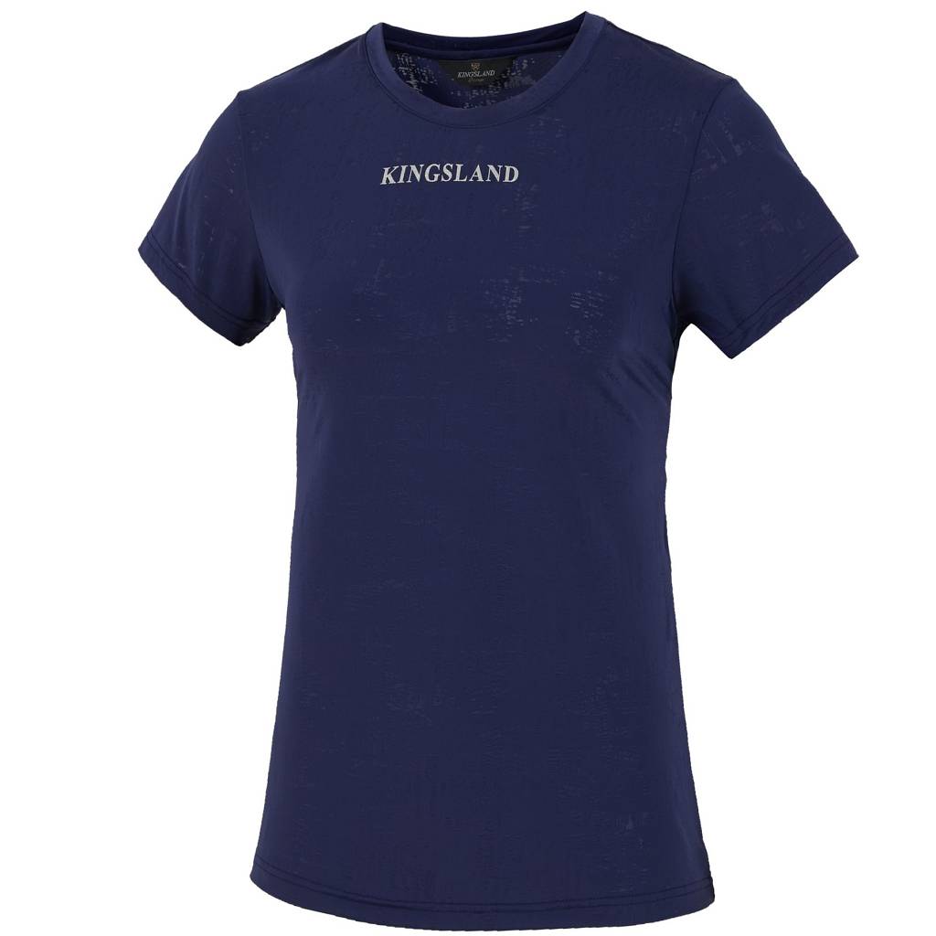 kingsland damen t-shirt dasha blau vorne