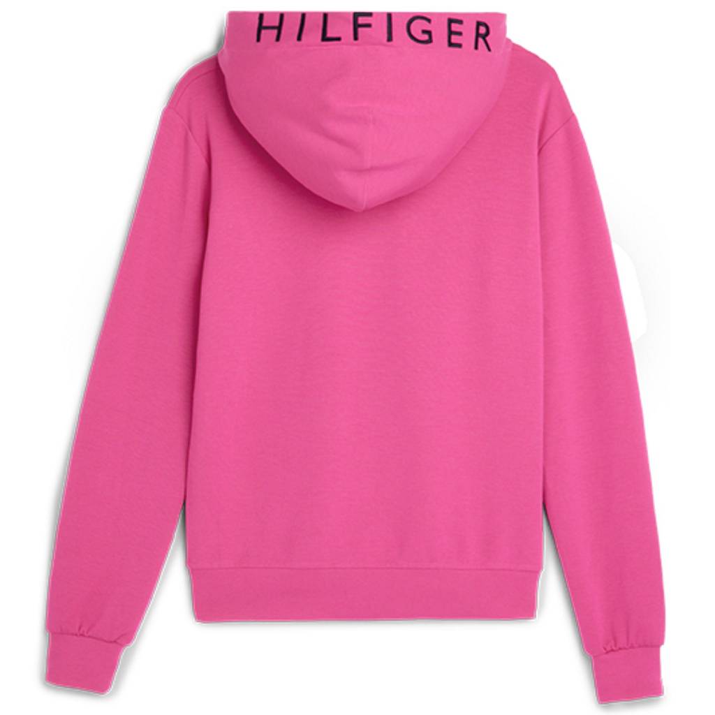 tommy hilfiger damen hoodie sport pink hinten