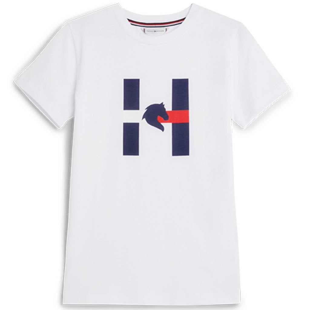 tommy hilfiger damen t-shirt weiss vorne