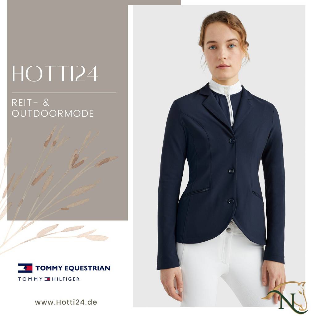 tommy hilfiger damen turniersakko blau vorne model