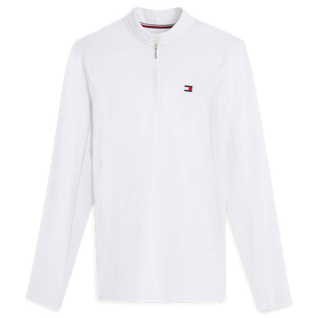 tommy hilfiger damen turniershirt weiss