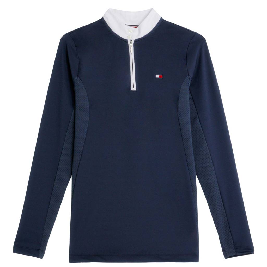 tommy hilfiger damen turniershirt blau