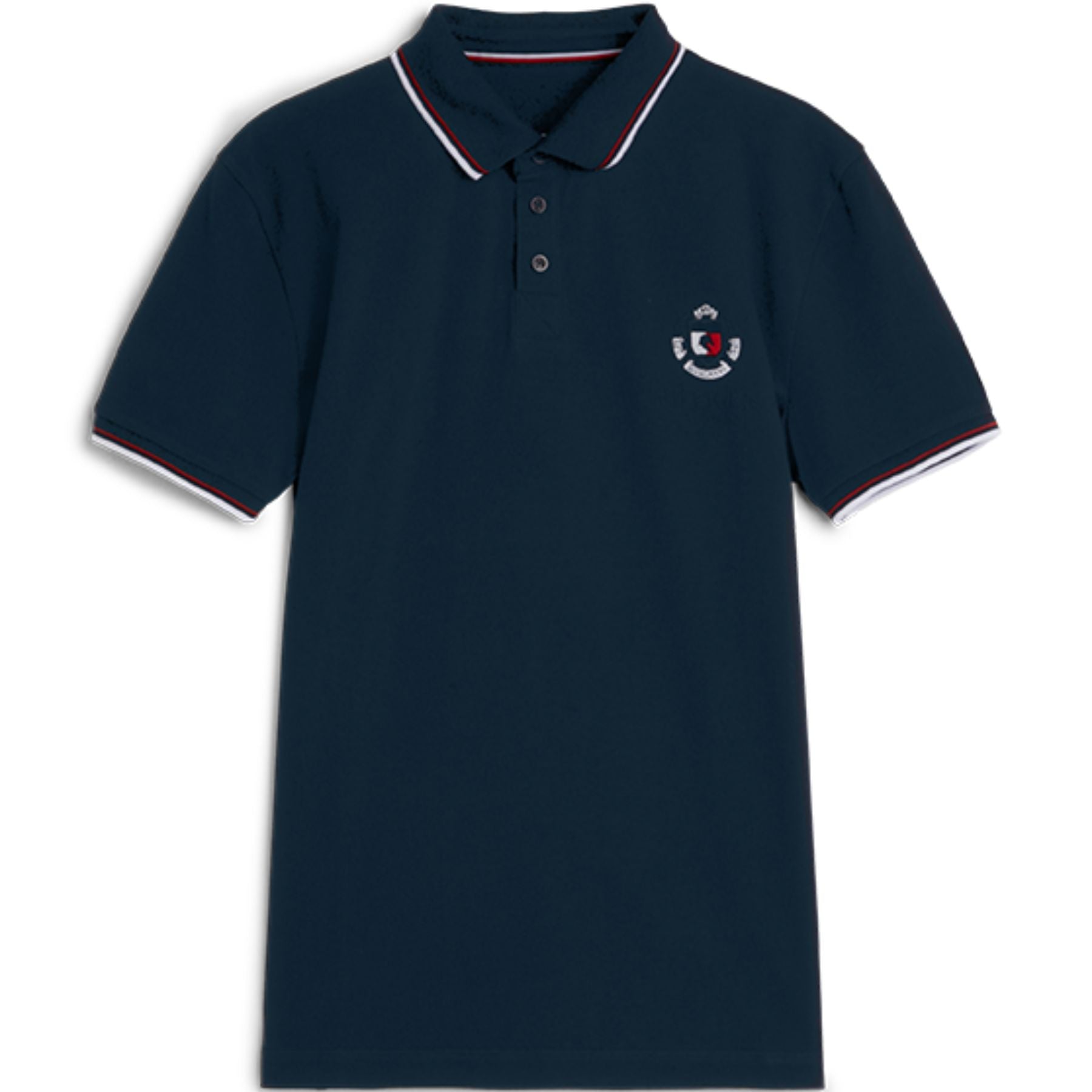 Tommy Hilfiger Equestrian® »Herren College Poloshirt Blau, mit kurzer Knopfleiste vorne, geripptem Kragen und Ärmelbündchen Artikelnummer th07mssp201-004 kaufen bei www.Hotti24.de