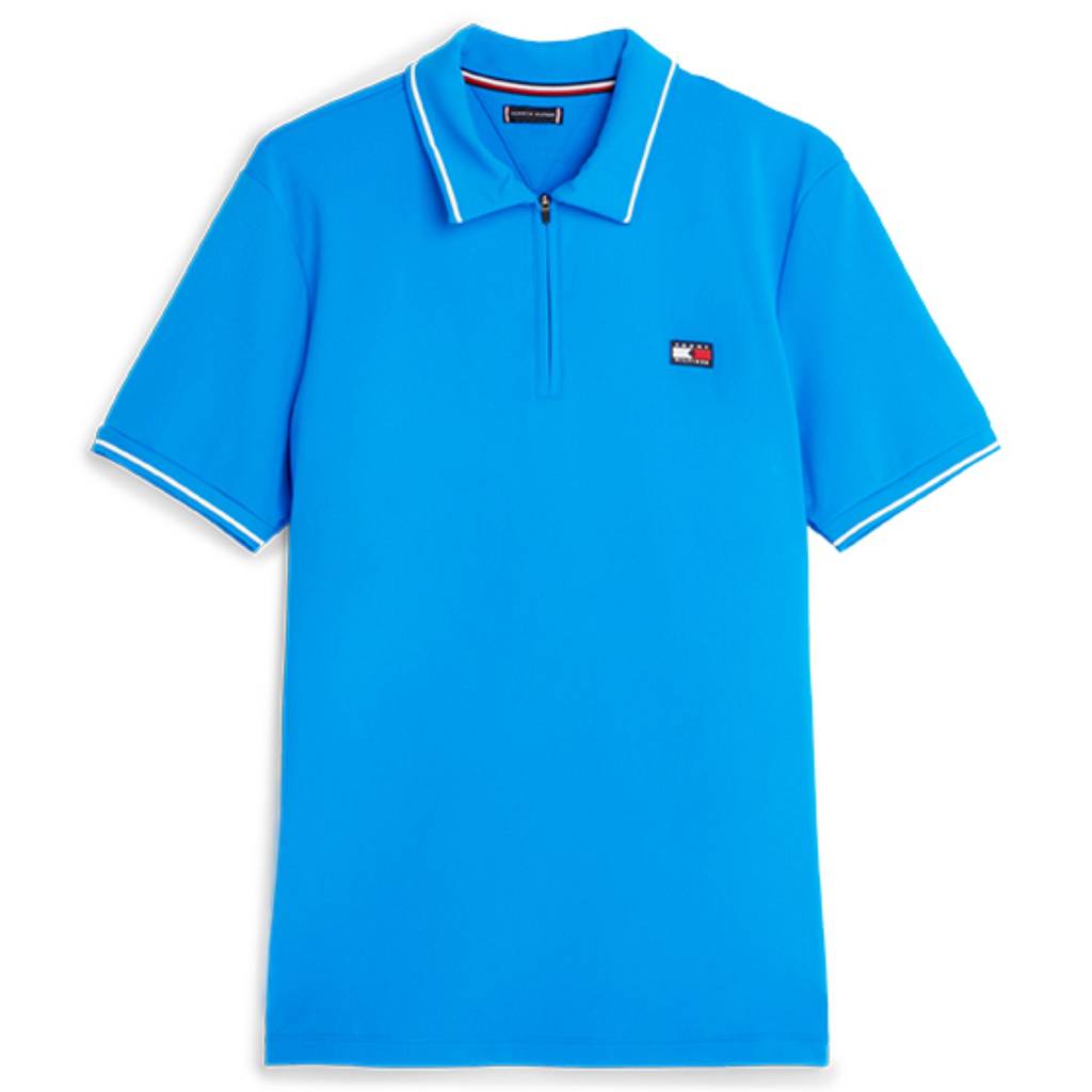 tommy hilfiger herren poloshirt performance blau